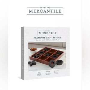 Studio Mercantile Premium Solid Wood Tic Tac Toe Board Game